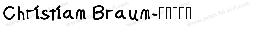 Christian Braun字体转换